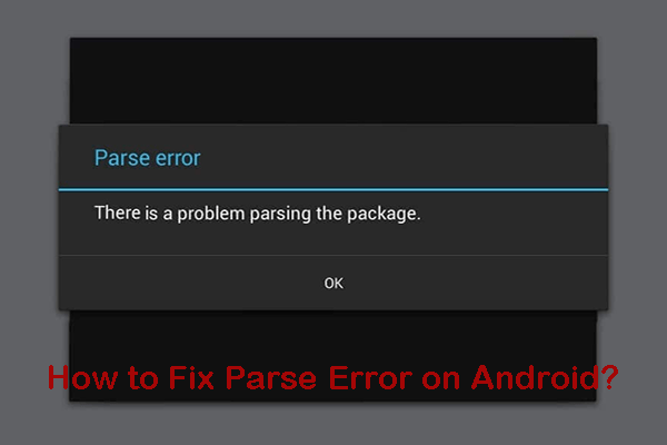Parse Error Android